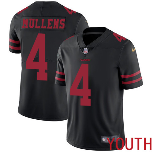 San Francisco 49ers Limited Black Youth Nick Mullens Alternate NFL Jersey 4 Vapor Untouchable